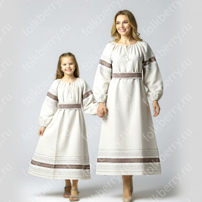 Платье Вологда, лен- фото 1