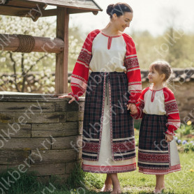 Юбка-понёва Покосная, лен